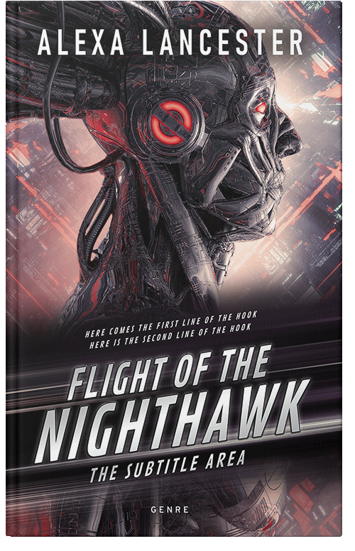 Front view of Thunder #22302 - Premade Science Fiction Book Cover