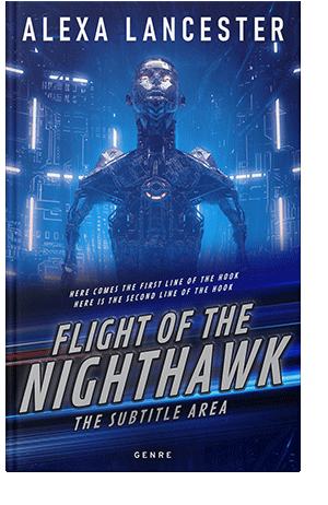 Pre Made Book Cover Deep Sapphire