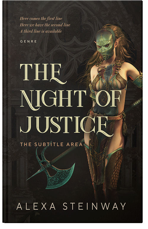 Front view of Zeus #22333 - Premade Fantasy Book Cover