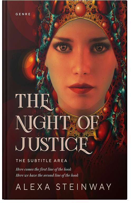 Front view of Raw Sienna #22340 - Premade Fantasy Book Cover