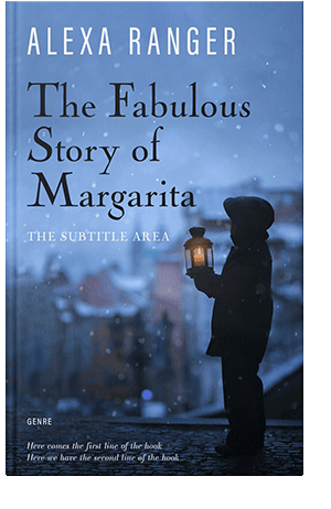 Pre Made Book Cover Steel Blue