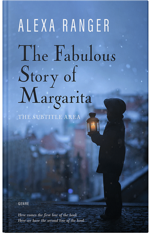 Front view of Premade Teen & Young Adult Book Cover - Steel Blue