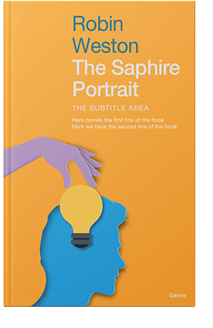 Pre Made Book Cover Yellow Orange