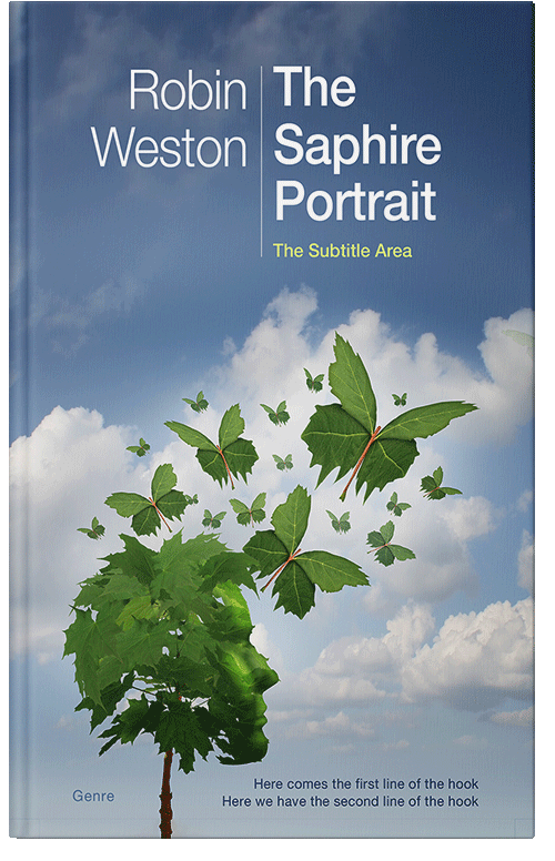 Front view of Kashmir Blue #22420 - Premade Self-Improvement & Self-Help Book Cover