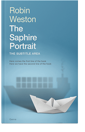 Pre Made Book Cover Hippie Blue