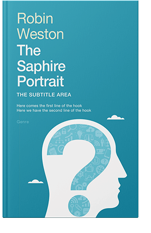 Pre Made Book Cover Eastern Blue