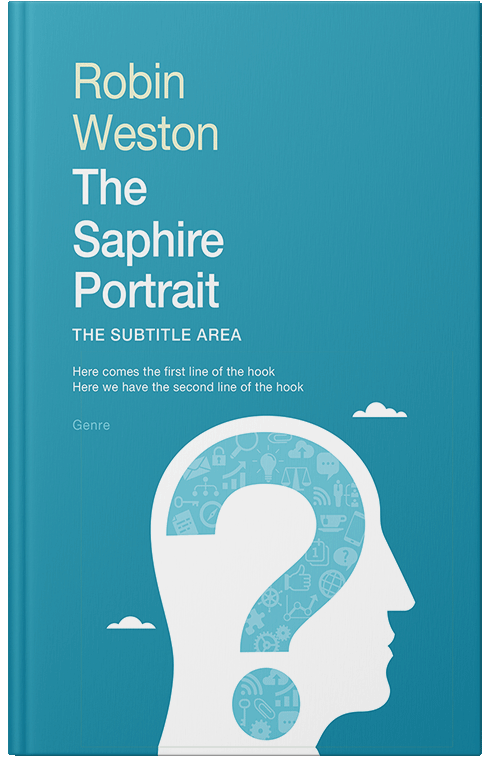 Front view of Premade Self-Improvement & Self-Help Book Cover - Eastern Blue