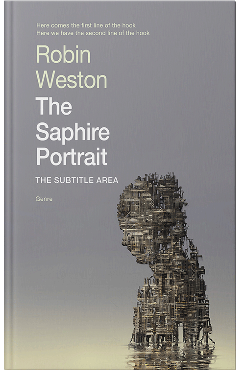 Front view of Mountain Mist #22426 - Premade Abstract Book Cover