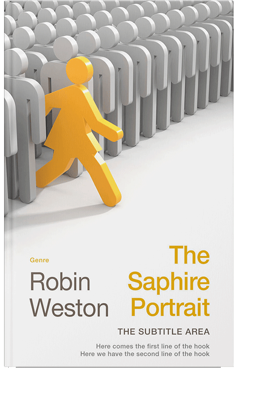 Front view of Gray Nickel #22428 - Premade Business Book Cover