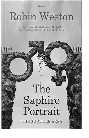 Pre Made Book Cover French Gray