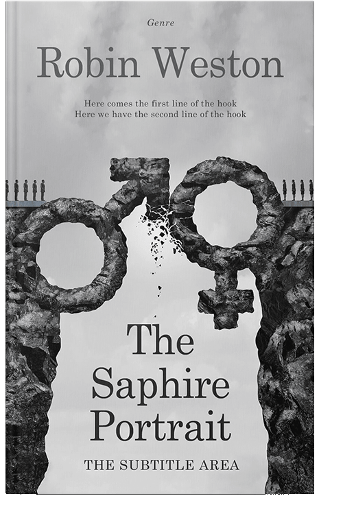 Front view of French Gray #22436 - Premade Self-Improvement & Self-Help Book Cover