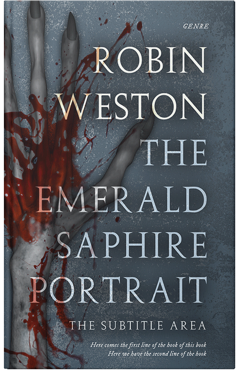 Front view of Premade Horror Book Cover - Mako