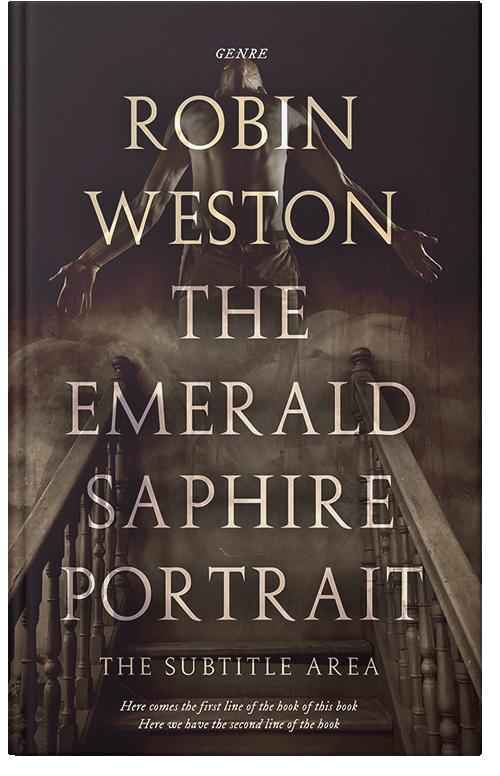 Front view of Premade Mystery & Thriller & Suspense Book Cover - Cocoa Brown