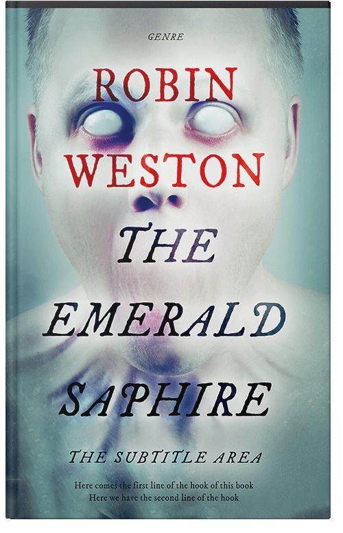 Front view of Premade Horror Book Cover - Tiara