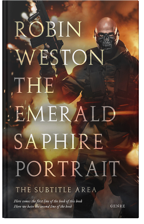 Front view of Eclipse #22454 - Premade Apocalyptica Book Cover