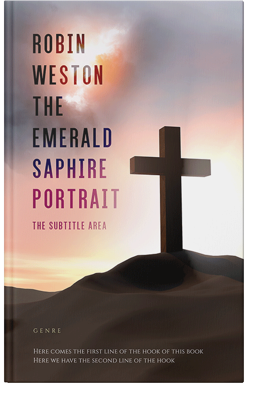 Front view of Premade Religion & Spirituality Book Cover - Cocoa Brown