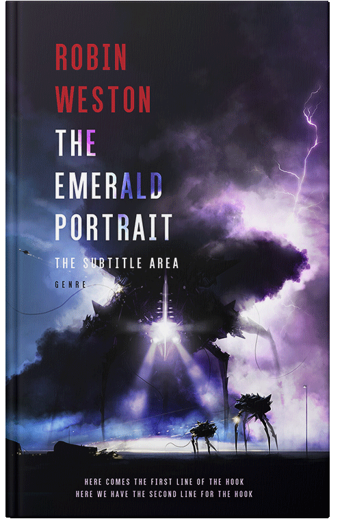 Front view of London Hue #22497 - Premade Apocalyptica Book Cover