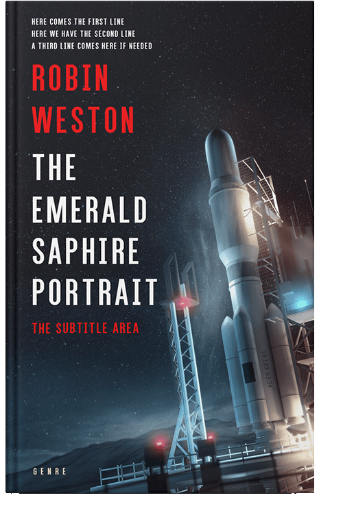 Front view of Mirage #22505 - Premade Science Fiction Book Cover