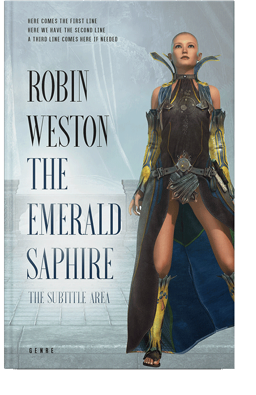 Front view of Loblolly #22512 - Premade Science Fiction Book Cover