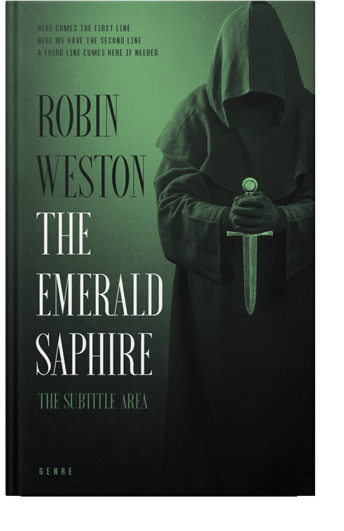 Front view of Racing Green #22514 - Premade Fantasy Book Cover