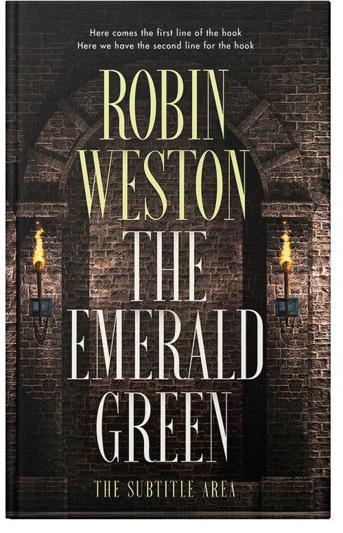 Front view of Oil #22528 - Premade Historical Book Cover