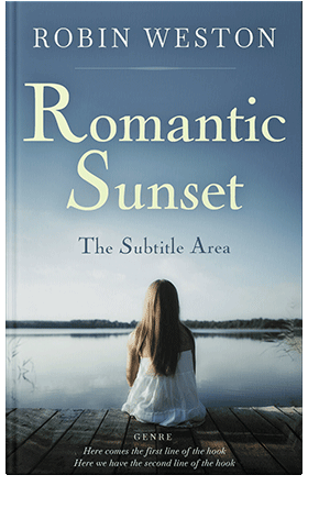 Pre Made Book Cover Smalt Blue