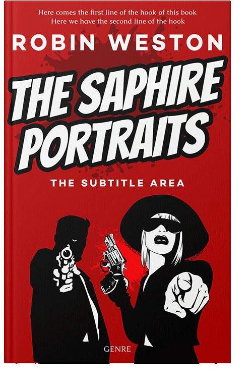 Front view of Milano Red #22539 - Premade Mystery & Thriller & Suspense Book Cover