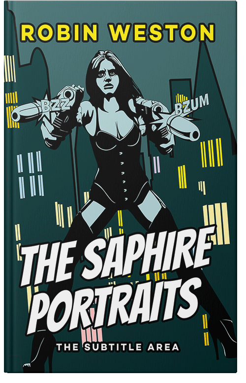 Front view of Premade Action & Adventure Book Cover - Firefly