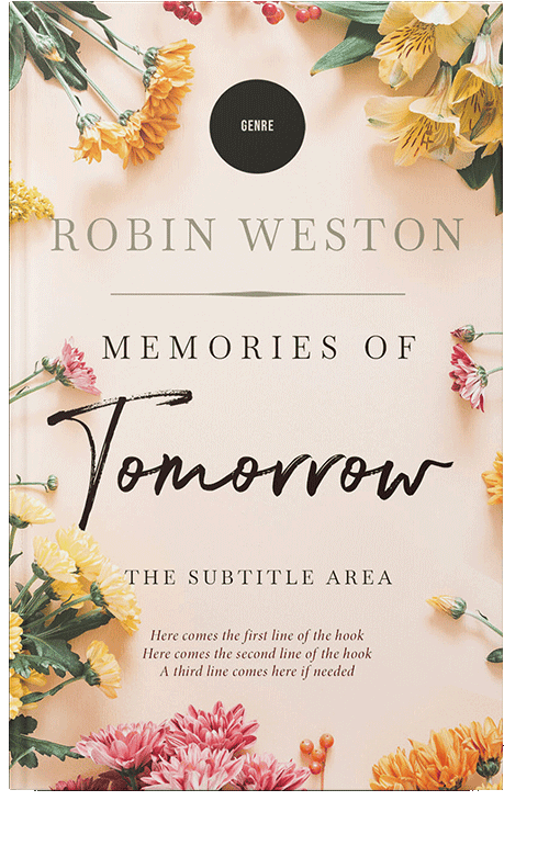 Front view of Linen #22553 - Premade Poetry Book Cover