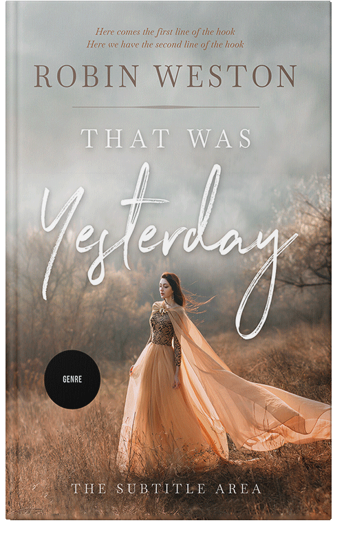 Front view of Premade Royal Romance Book Cover - Silk