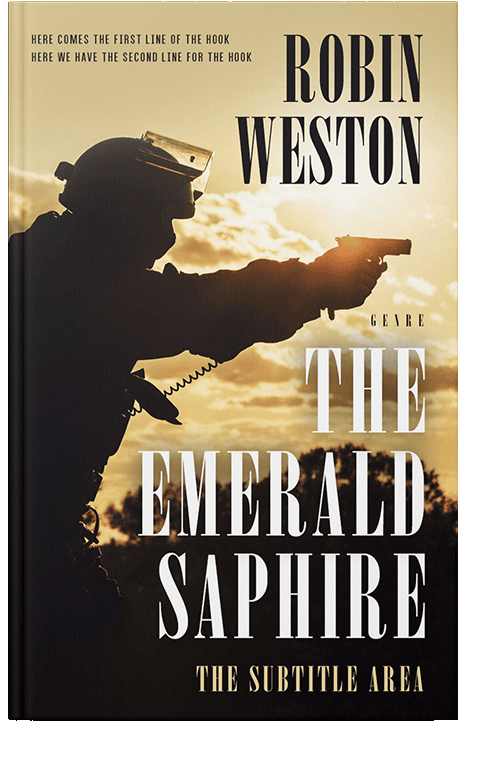 Front view of Zombie #22571 - Premade Action & Adventure Book Cover