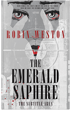 Pre Made Book Cover Silver