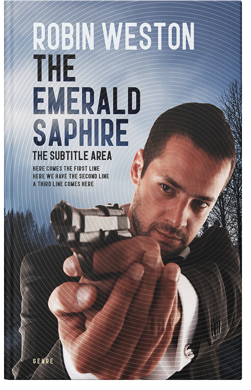 Front view of Thunder #22590 - Premade Mystery & Thriller & Suspense Book Cover