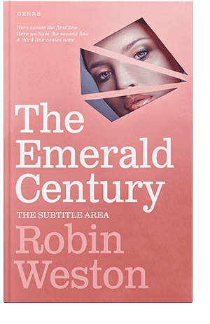 Pre Made Book Cover Sea Pink