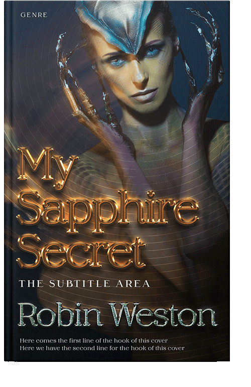 Front view of Thunder #22621 - Premade Fantasy Book Cover