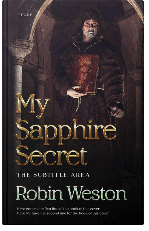 Front view of Gondola #22623 - Premade Historical Book Cover