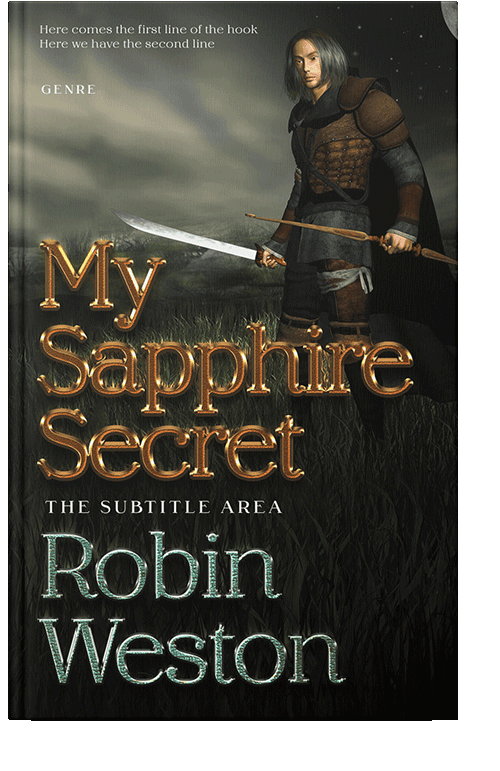 Front view of Rangoon Green #22625 - Premade Fantasy Book Cover