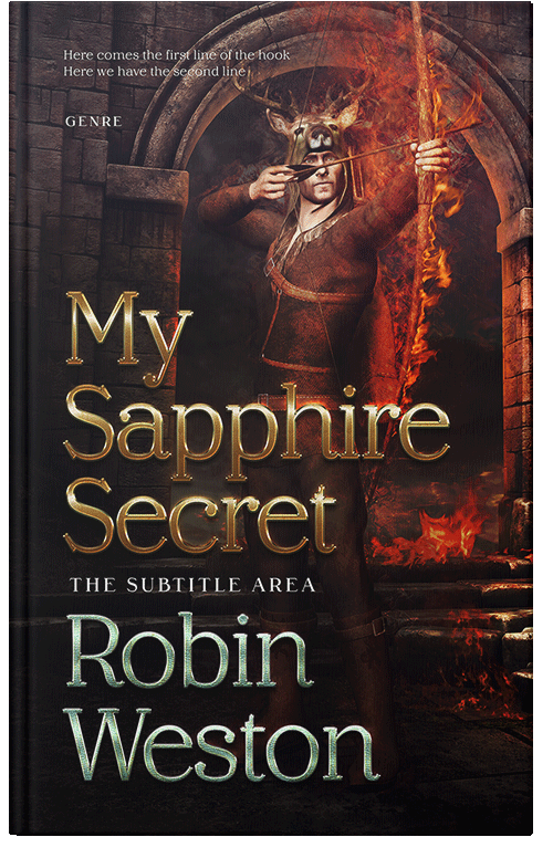 Front view of Gondola #22626 - Premade Fantasy Book Cover