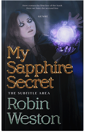 Pre Made Book Cover Pink Swan