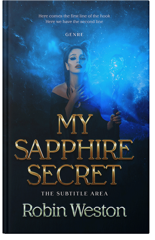 Front view of Premade Teen & Young Adult Book Cover - Black Pearl