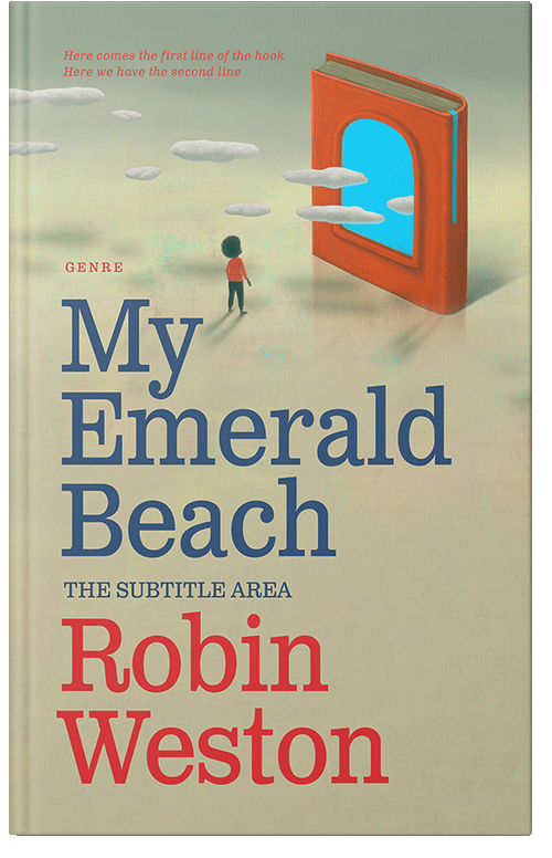 Front view of Premade Education Book Cover - Thistle Green