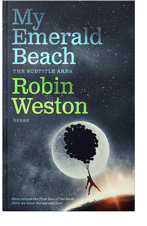 Pre Made Book Cover Ebony Clay