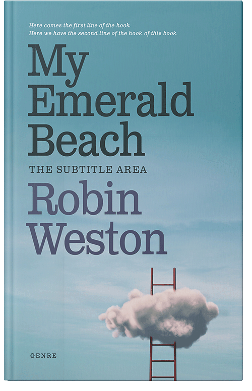 Front view of Premade Business Book Cover - Glacier