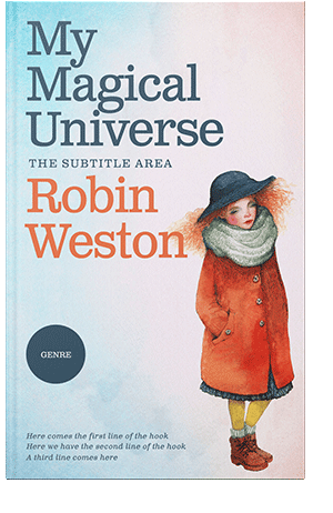 Pre Made Book Cover Aqua Haze