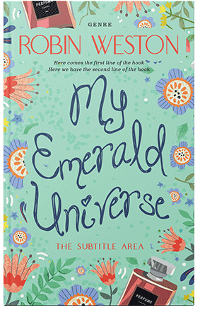 Pre Made Book Cover Fringy Flower