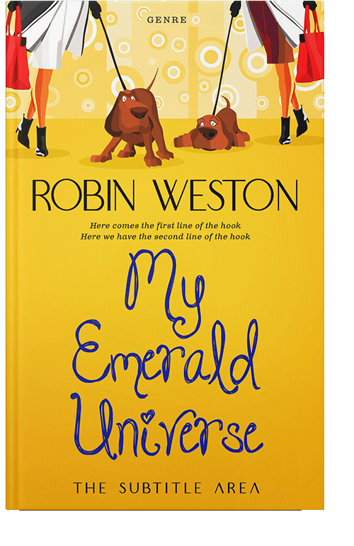 Front view of Lightning Yellow #22659 - Premade Romance Book Cover