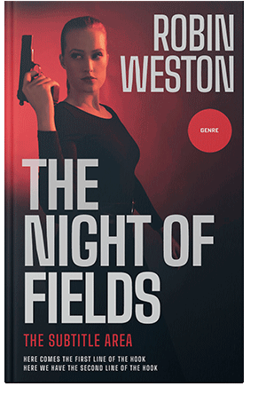 Pre Made Book Cover Puce