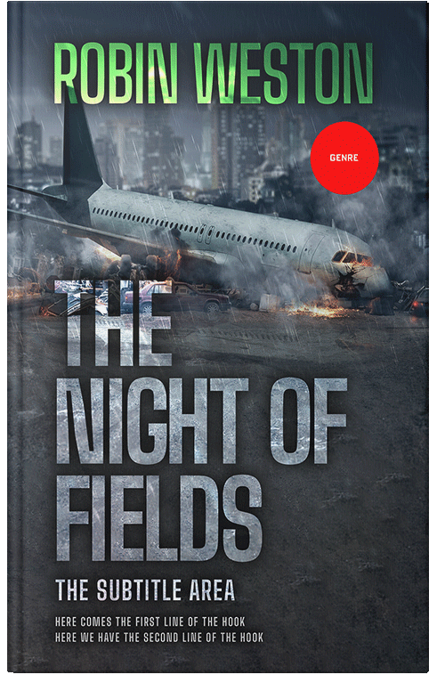 Front view of Outer Space #22674 - Premade Action & Adventure Book Cover