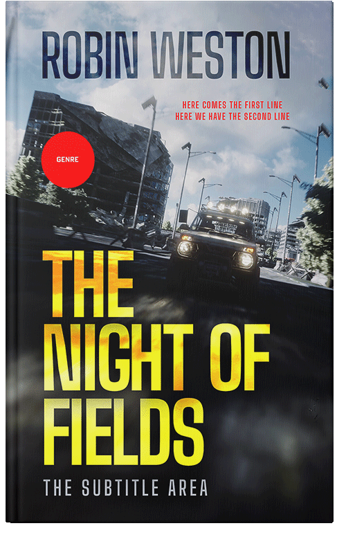 Front view of Premade Apocalyptica Book Cover - Shark