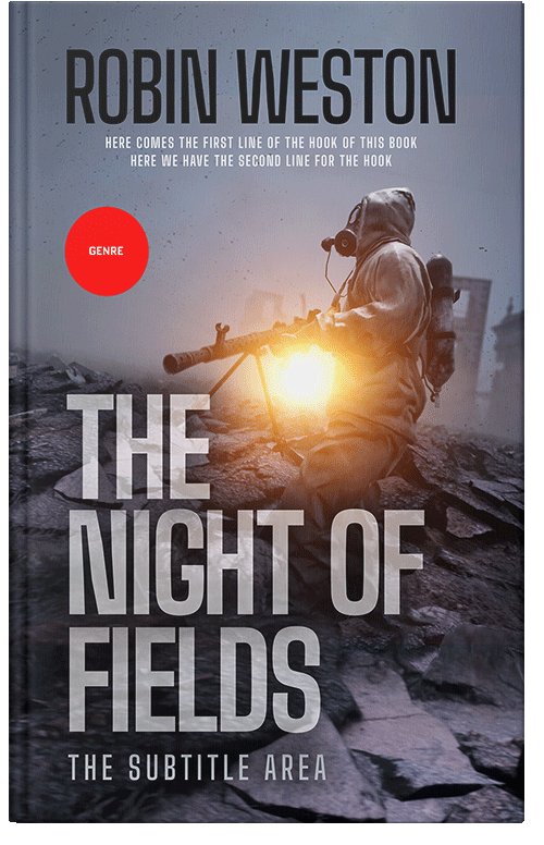 Front view of Salt Box #22687 - Premade Apocalyptica Book Cover